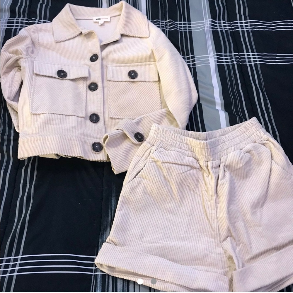 Fashion nova vintage corduroy set